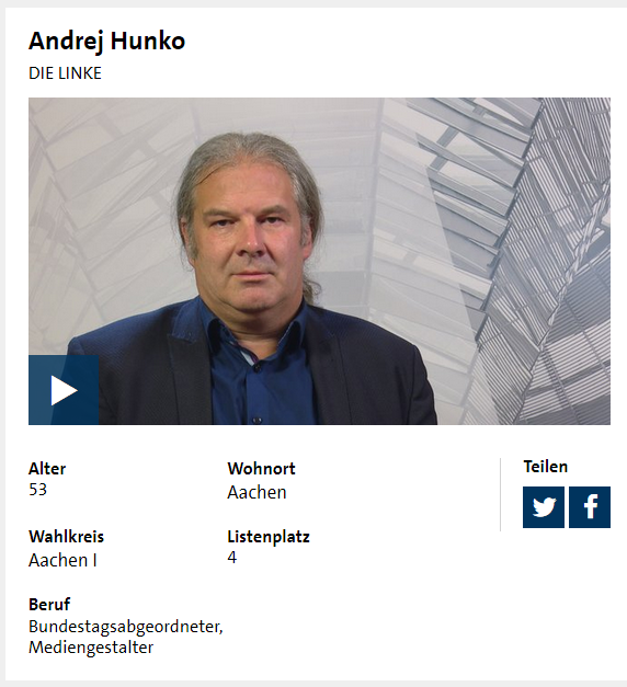 Andrej Hunko im Kandidatencheck des WDR